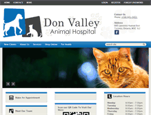 Tablet Screenshot of donvalleyanimalhospital.com